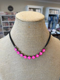 TOVA MINI SOFIA ELECTRIC PINK NECKLACE