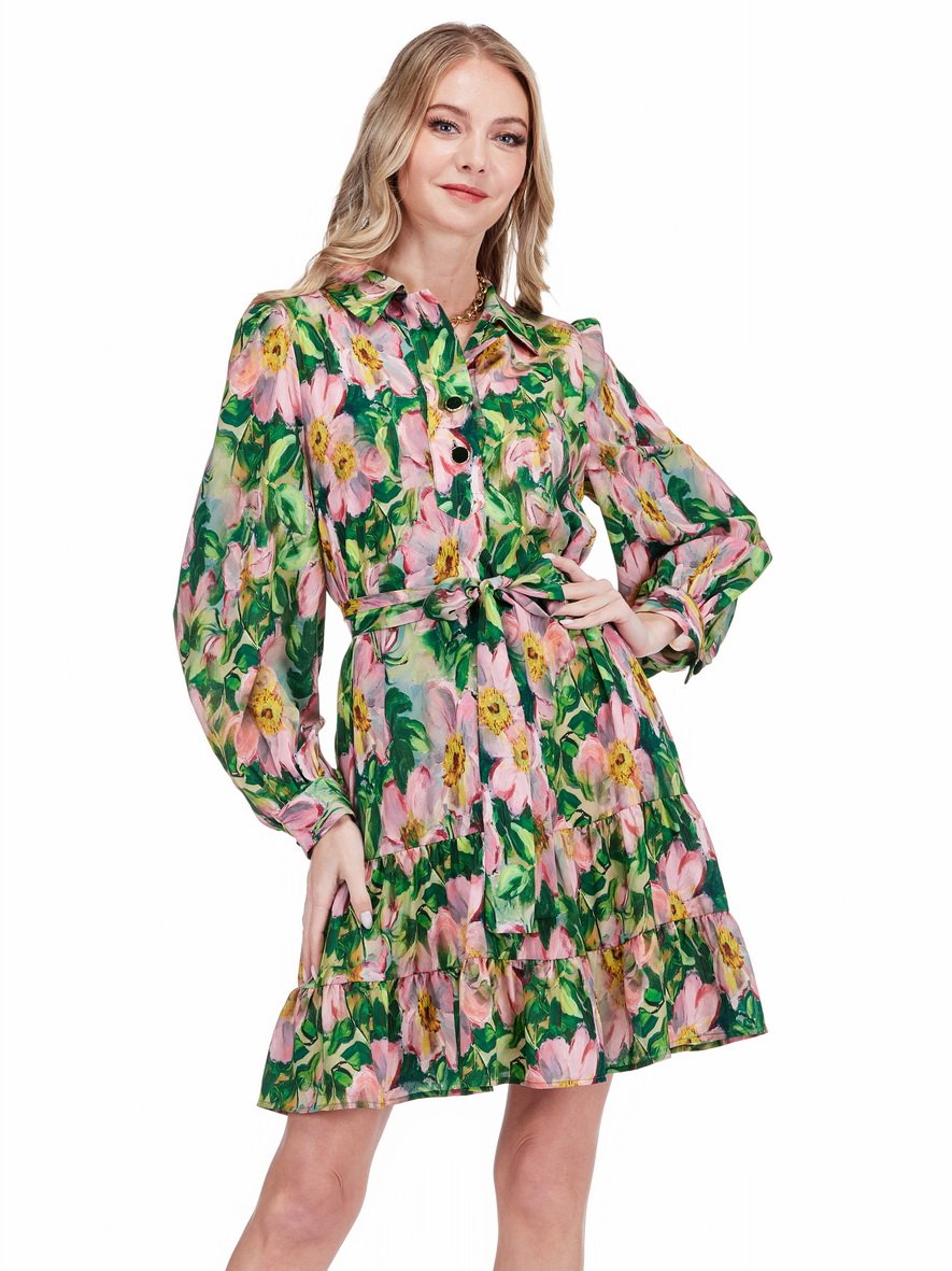Jade Gold Magnolia Dress