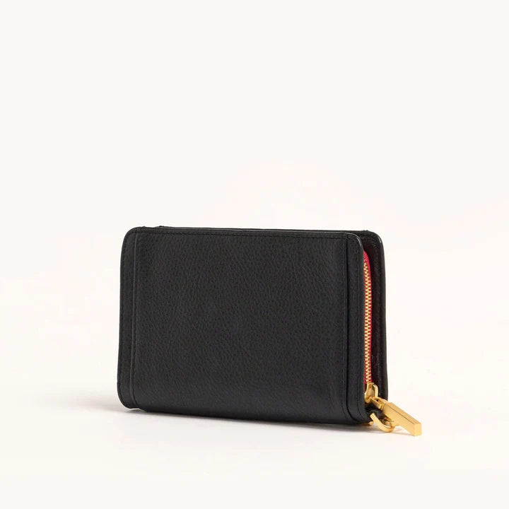 HAMMITT BRYANT WALLET-BLACK BG RED ZIP
