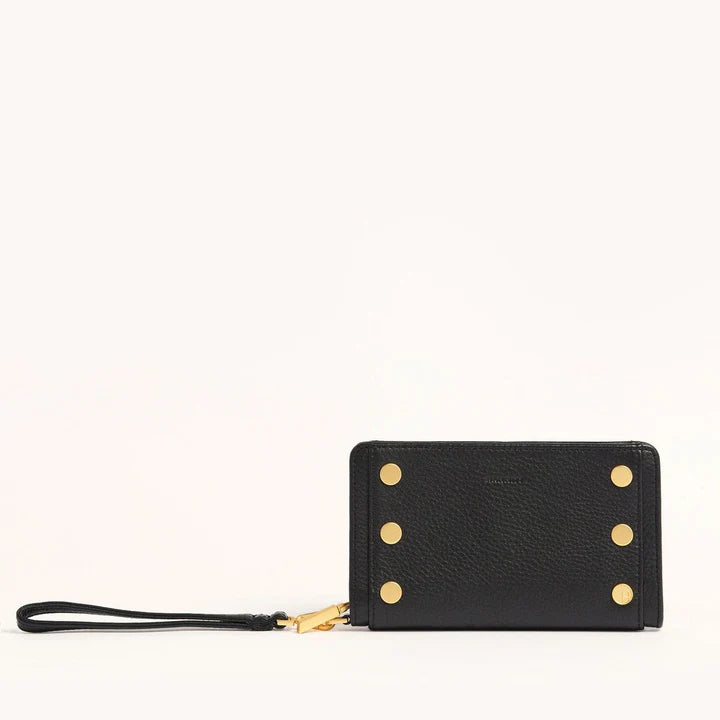 HAMMITT BRYANT WALLET-BLACK BG RED ZIP