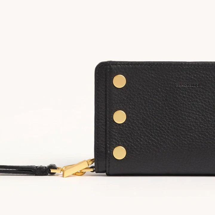 HAMMITT BRYANT WALLET-BLACK BG RED ZIP
