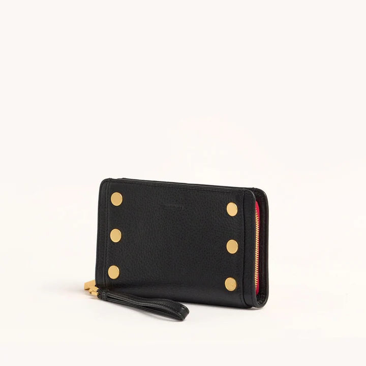 HAMMITT BRYANT WALLET-BLACK BG RED ZIP