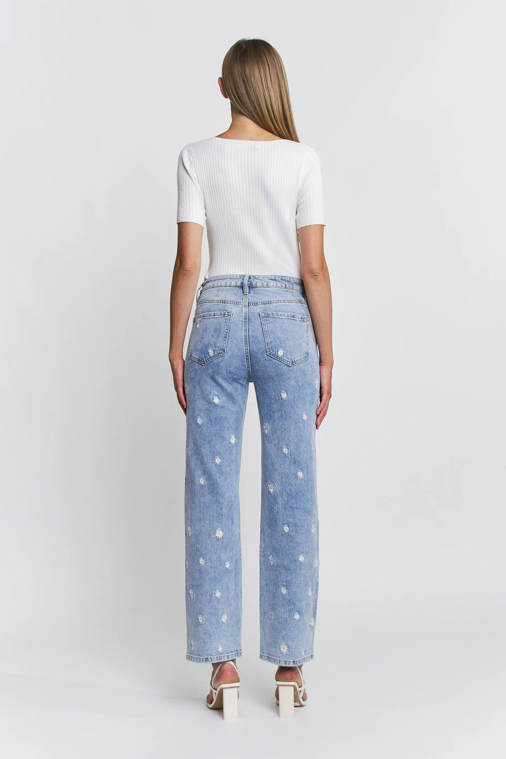 Mica Straight Leg W/Daisys