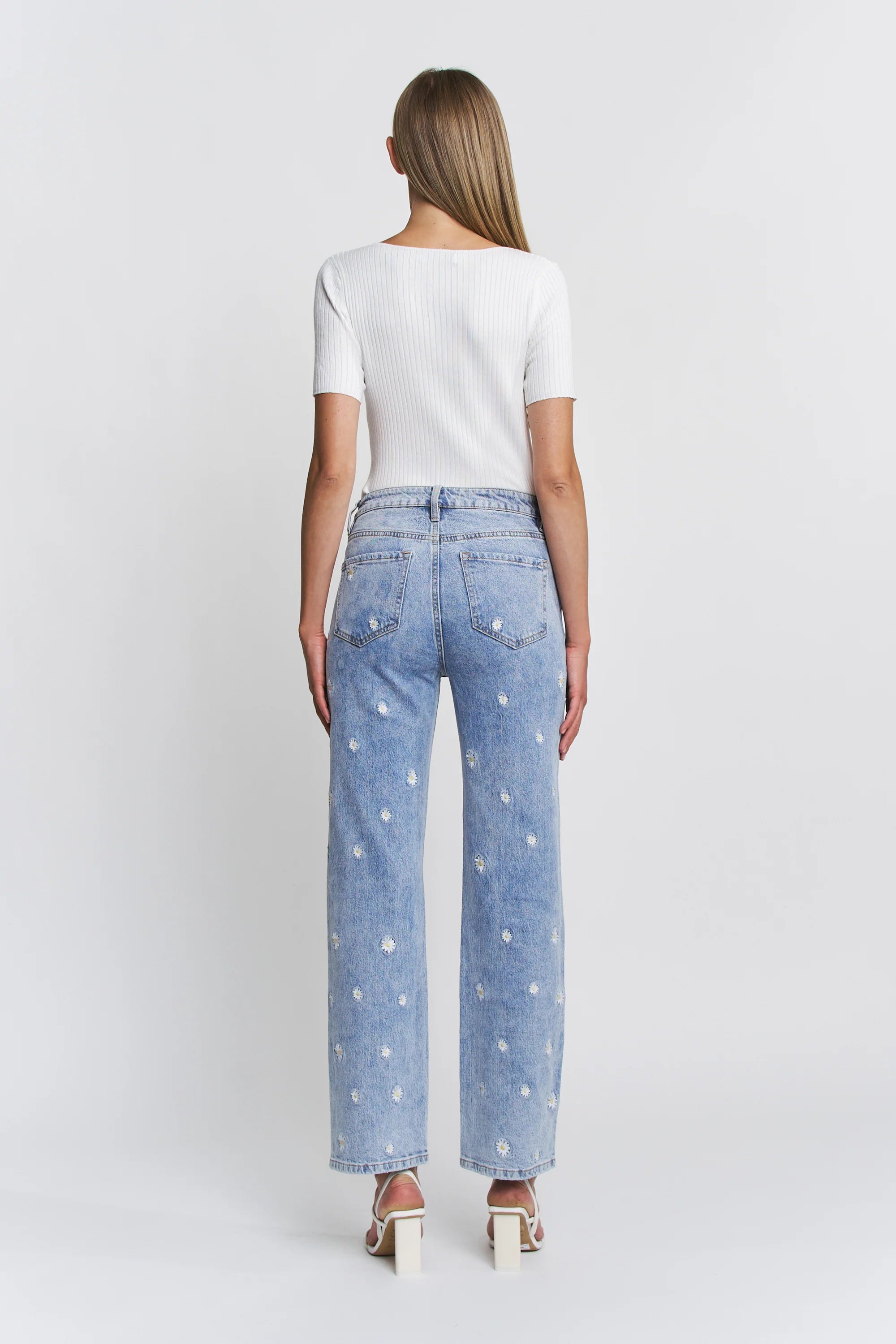 Mica Straight Leg W/Daisys