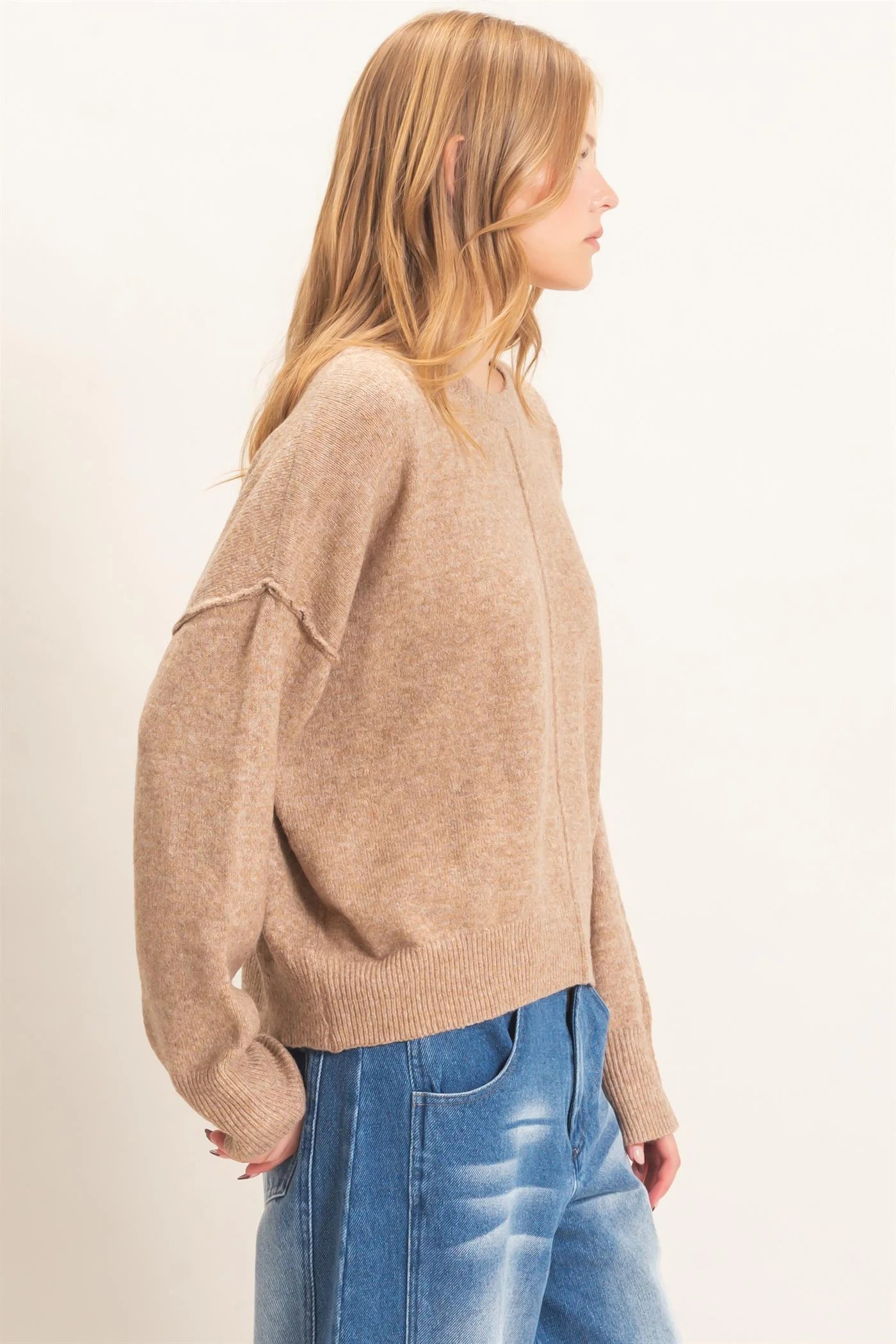 HYFVE TAUPE SWEATER HF26E203-D