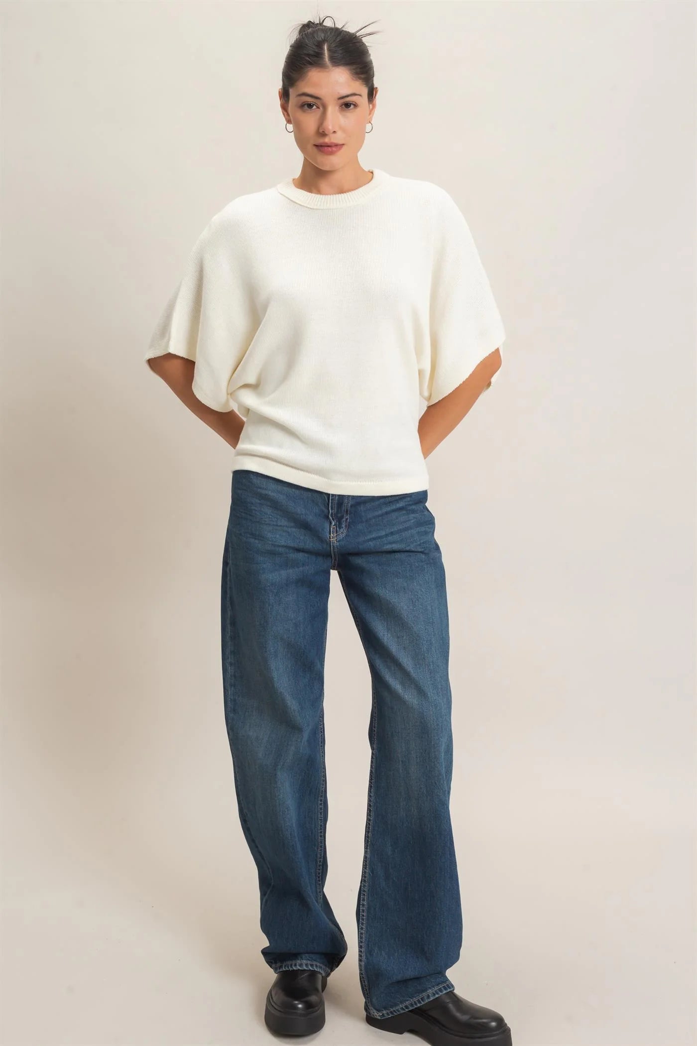 HYFVE IVORY SWEATER HF26E378