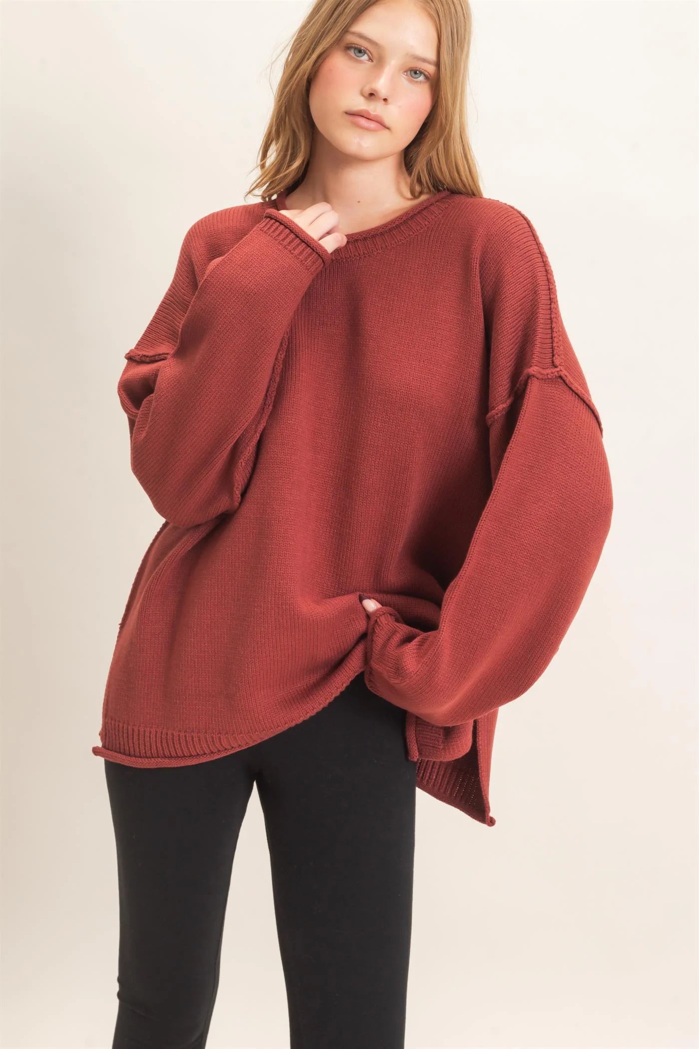 HYFVE COP BROWN SWEATER HF26E769