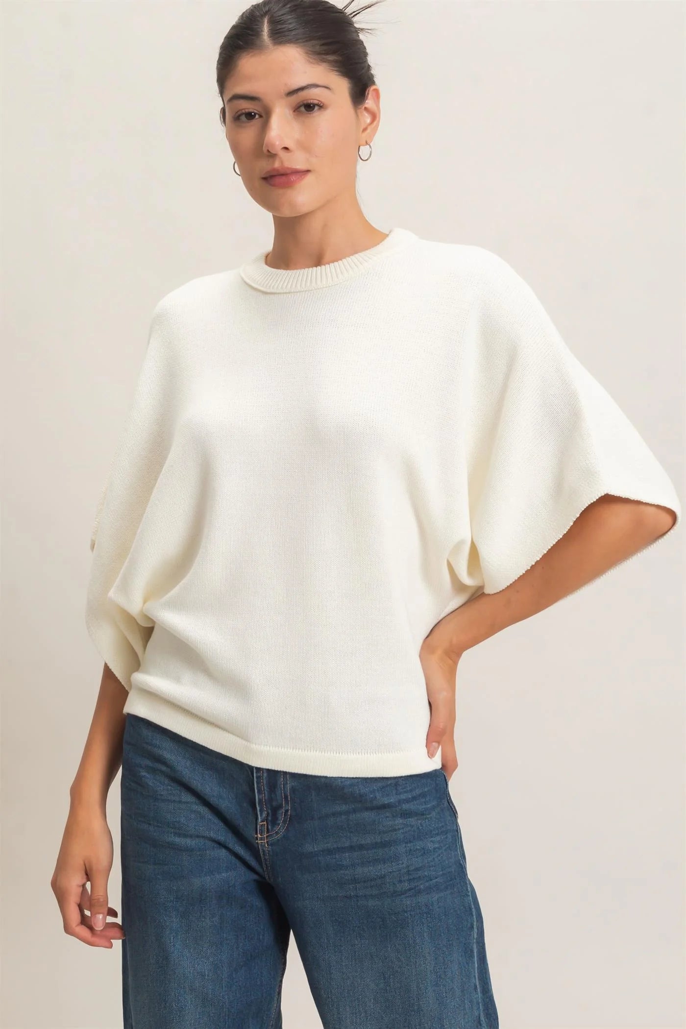 HYFVE IVORY SWEATER HF26E378