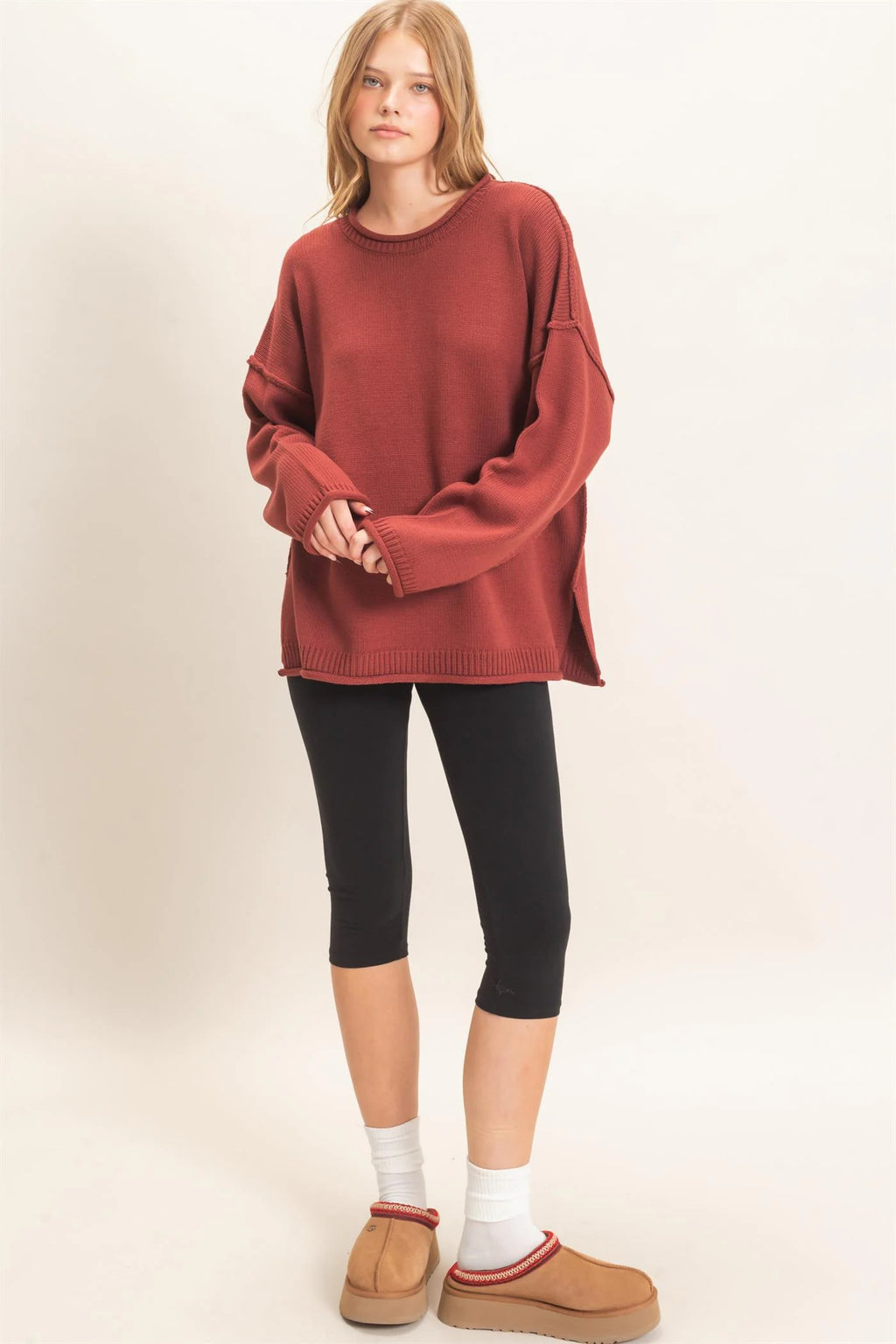 HYFVE COP BROWN SWEATER HF26E769