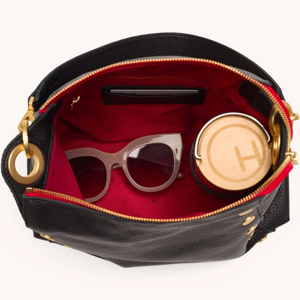 HAMMITT LRG BLACK BG RED ZIP