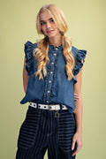 EASEL DENIM TOP ST100051