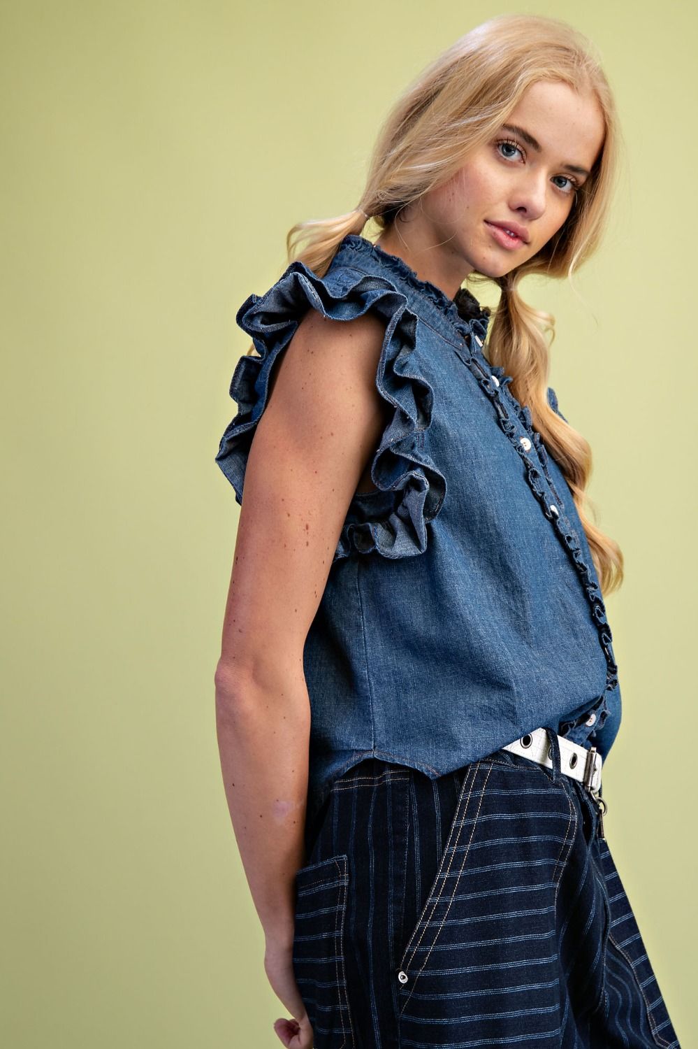 EASEL DENIM TOP ST100051