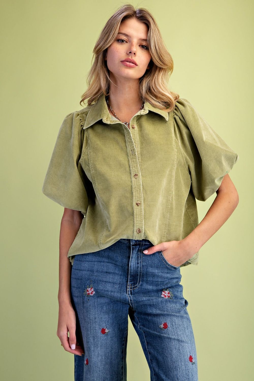 EASEL GREEN TOP ST100096D