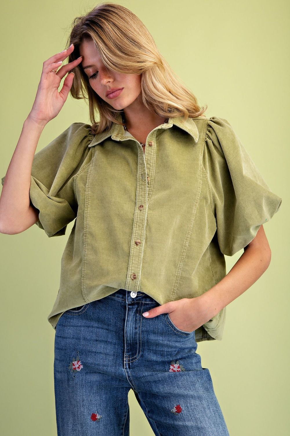 EASEL GREEN TOP ST100096D