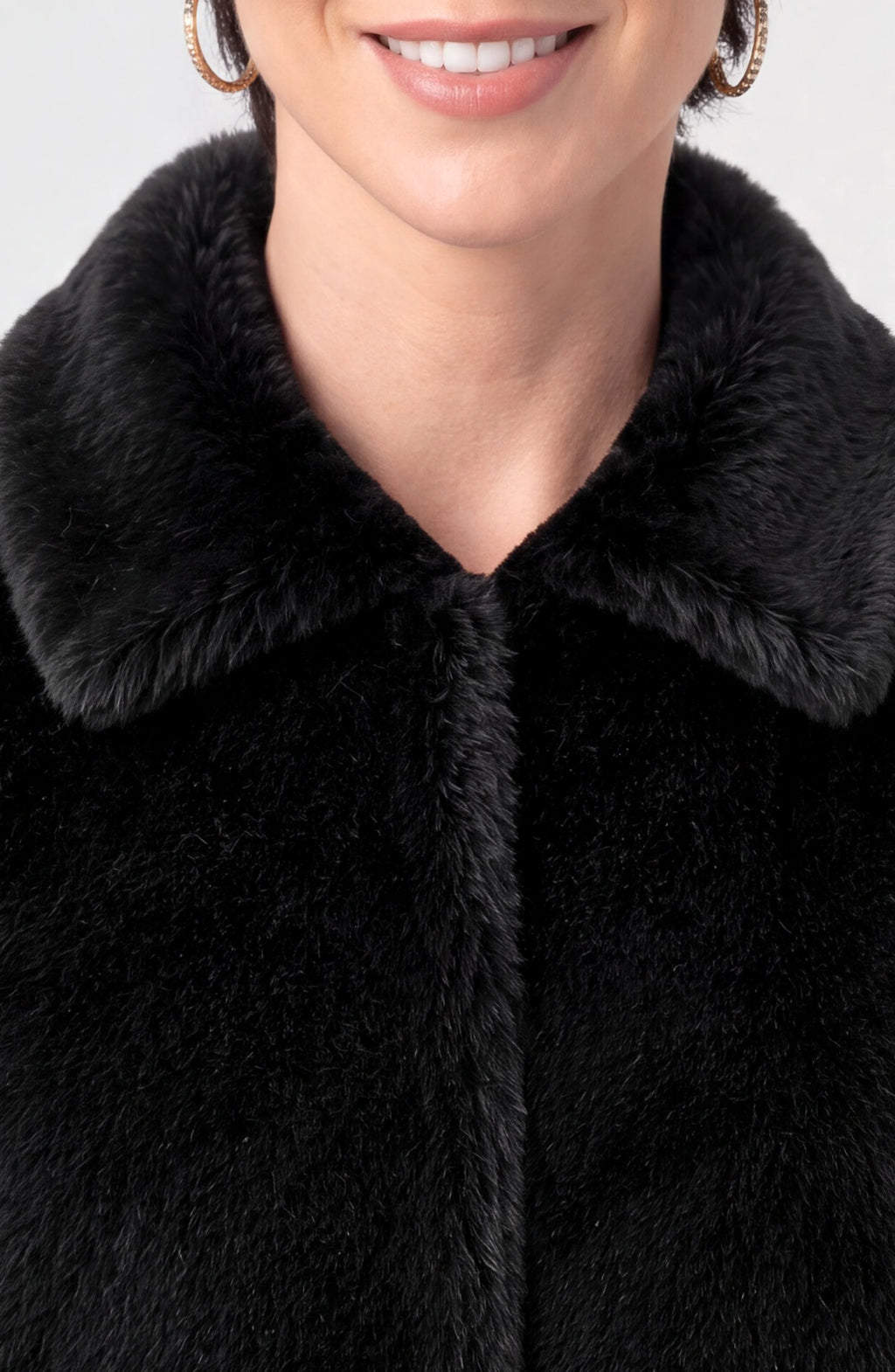 LP LM1D25TR08 BLACK FAUX FUR JCKT