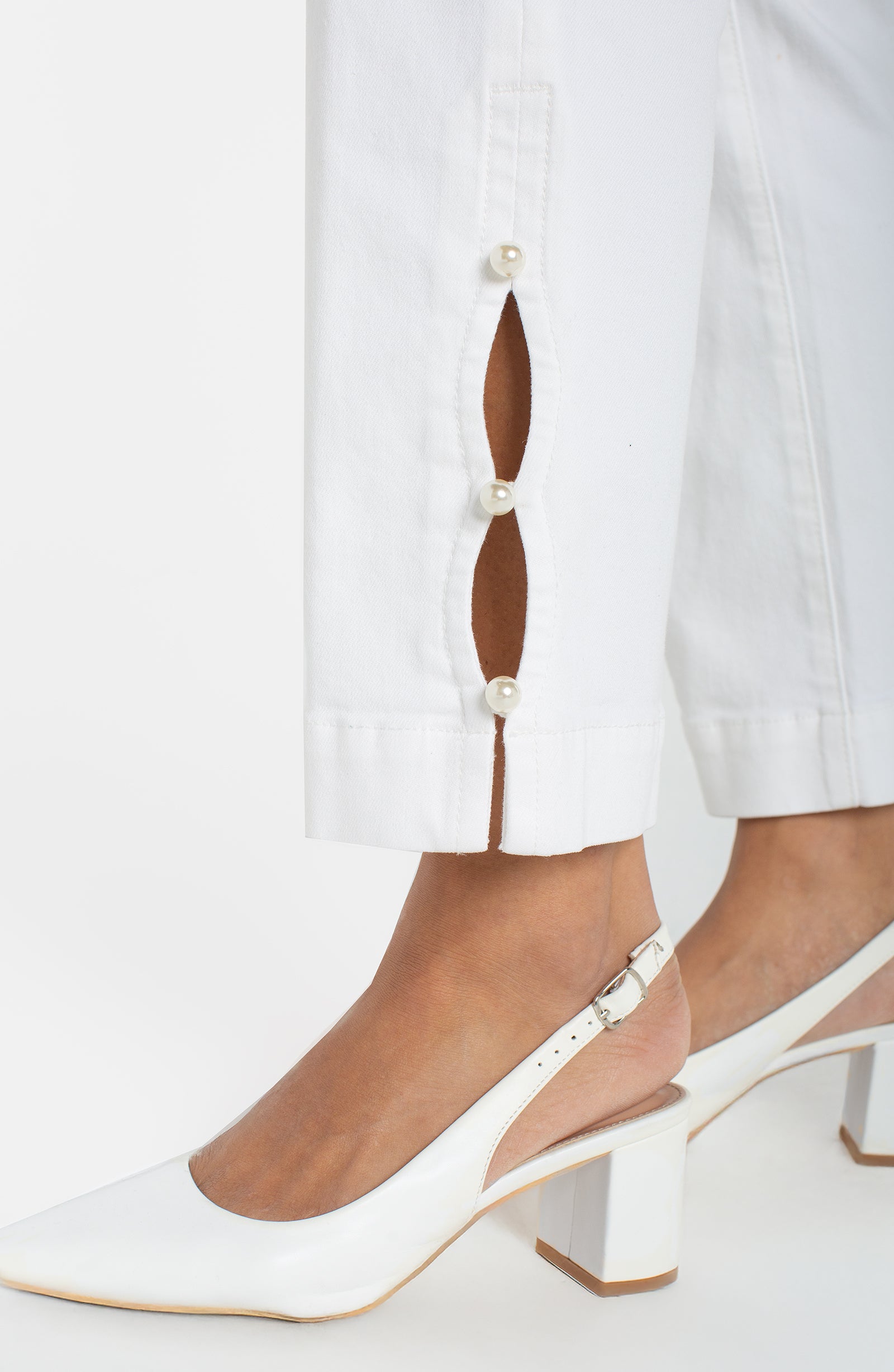 LP CROP STRAIGHT W/PEARL LM3159Q31